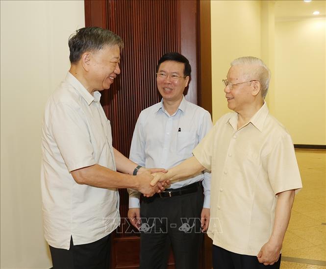 Tổng Bí thư Nguyễn Phú Trọng chủ trì họp Ban Chỉ đạo Trung ương về phòng, chống tham nhũng, tiêu cực 